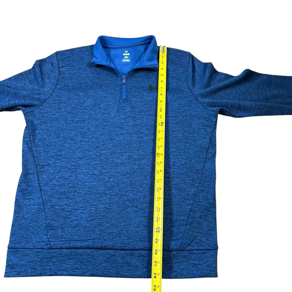 Under Armour Jacket‎ Mens Medium Blue 1/4 Zip Pullover Fleece Outdoors